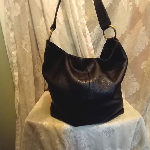A.P.C. Dark Brown Leather Hobo Bag - Picture 1 of 8